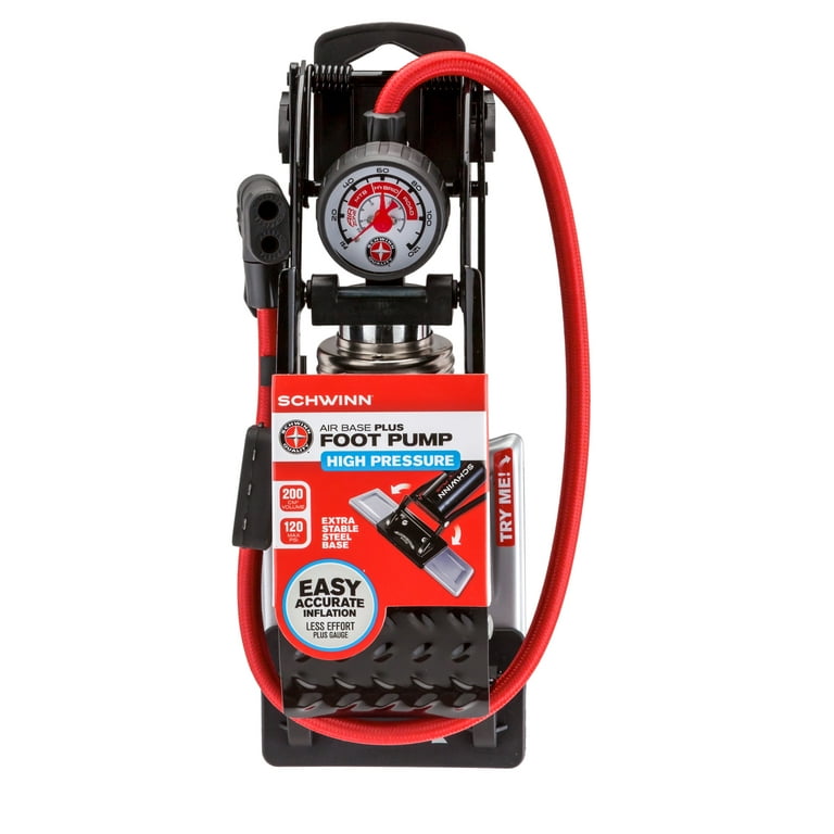 Schwinn Air Base Plus High Pressure Foot Pump Walmart