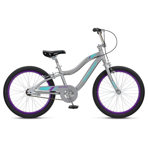 Schwinn Astrid Kids Bike, 20 Inch Wheel, Single Speed, Grey