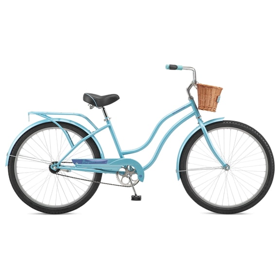 Schwinn Baywood 1 Deluxe Cruiser Bike, 26-Inch Wheel, Single Speed, Teal