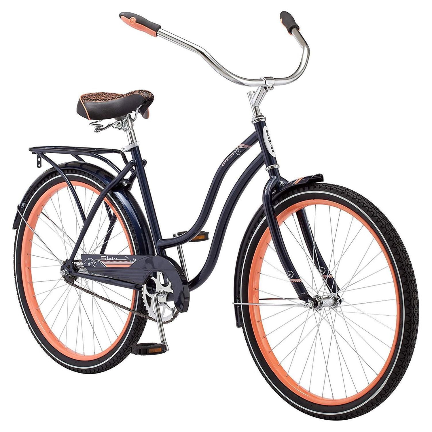 Schwinn Baywood Women s Cruiser 26 In. Bicycle Navy Blue