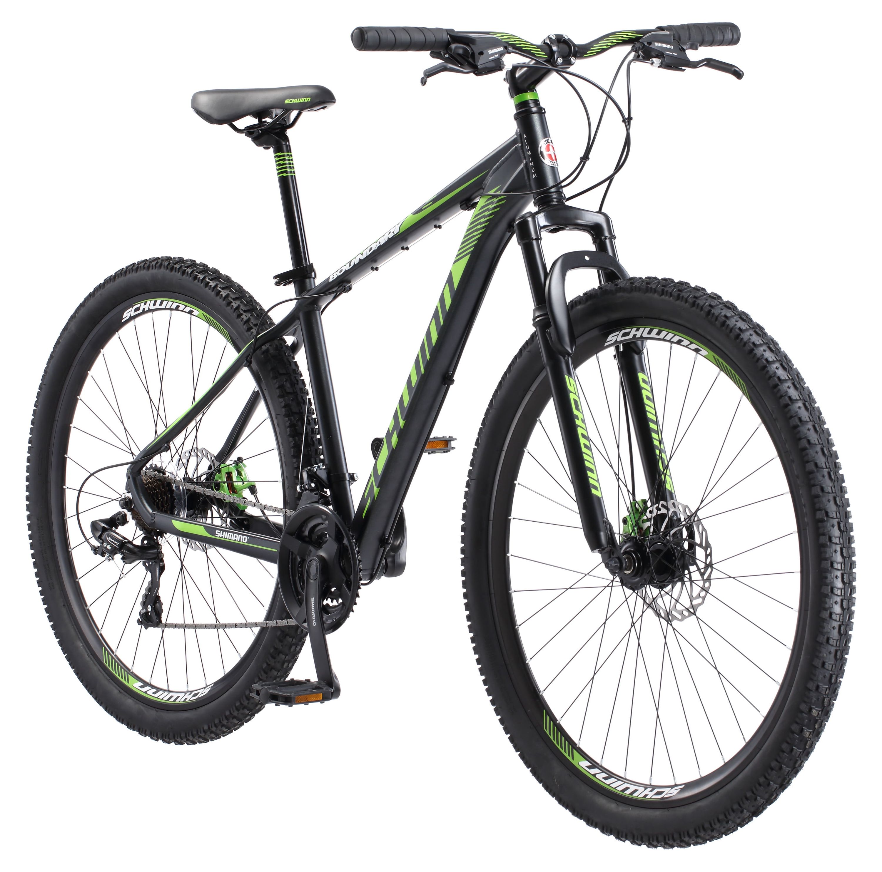 Schwinn Boundary Men's Mountain Bike, 29-inch wheels, 21 speeds, Dark Green and Black - image 1 of 8