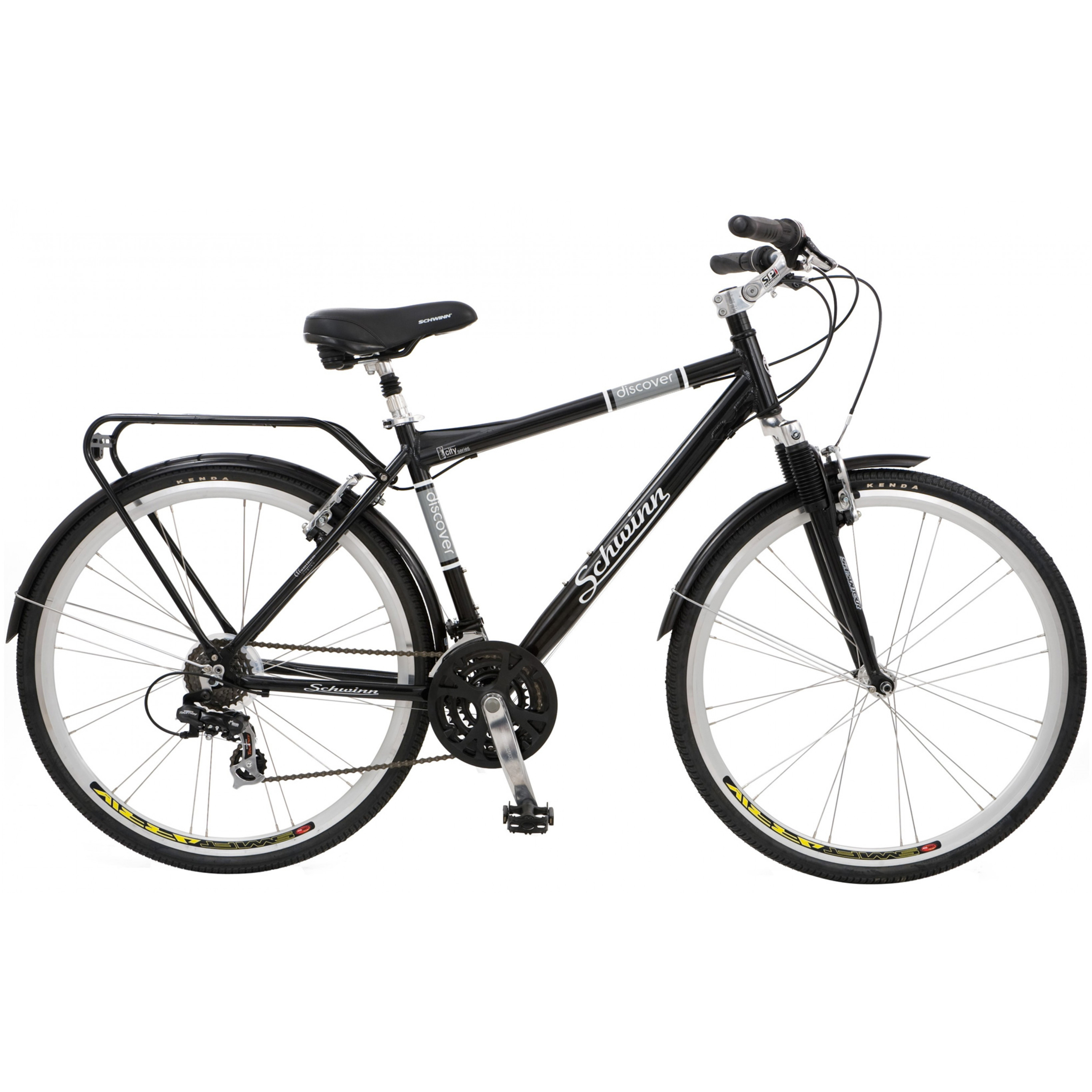 Schwinn Discover 700c Hybrid Bicycle with Full Fenders and Rear Cargo Rack - image 1 of 2