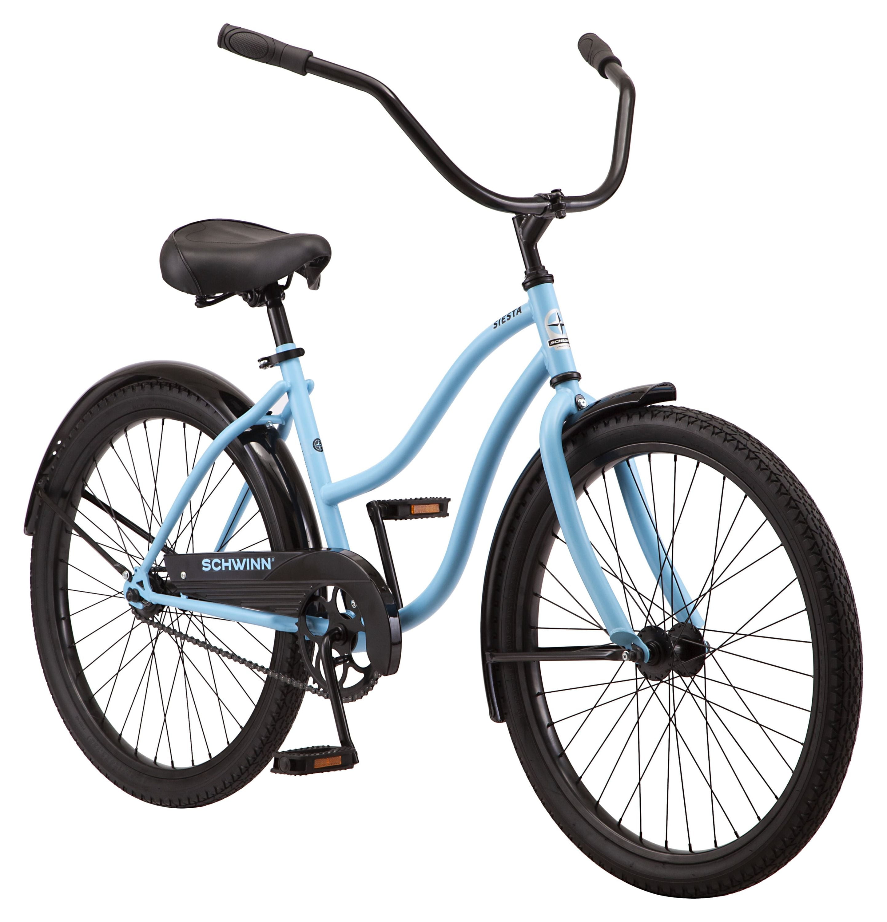 blue schwinn beach cruiser