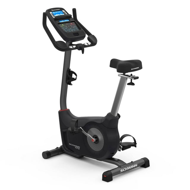 Schwinn Fitness 170 Home Workout Stationary Upright Exercise Bike w/ Explore the World Compatibility