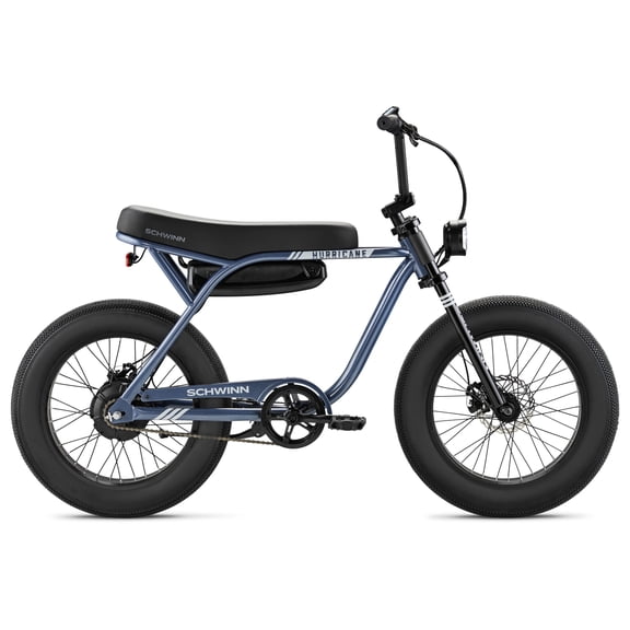 Schwinn Hurricane 20" Compact Electric Bike, 40 Mile Range, 500W Motor, Mechanical Disc Brakes, Ages 13+