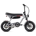 thumbnail image 1 of Schwinn Hurricane Compact Electric Bike, 30 Mile Range, 400W Peak Motor, Mechanical Disc Brakes, Ages 13+, 14" Wheels, Silver, 1 of 9