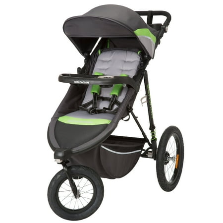 Schwinn Interval 2-in-1 Jogging Stroller, Green Light