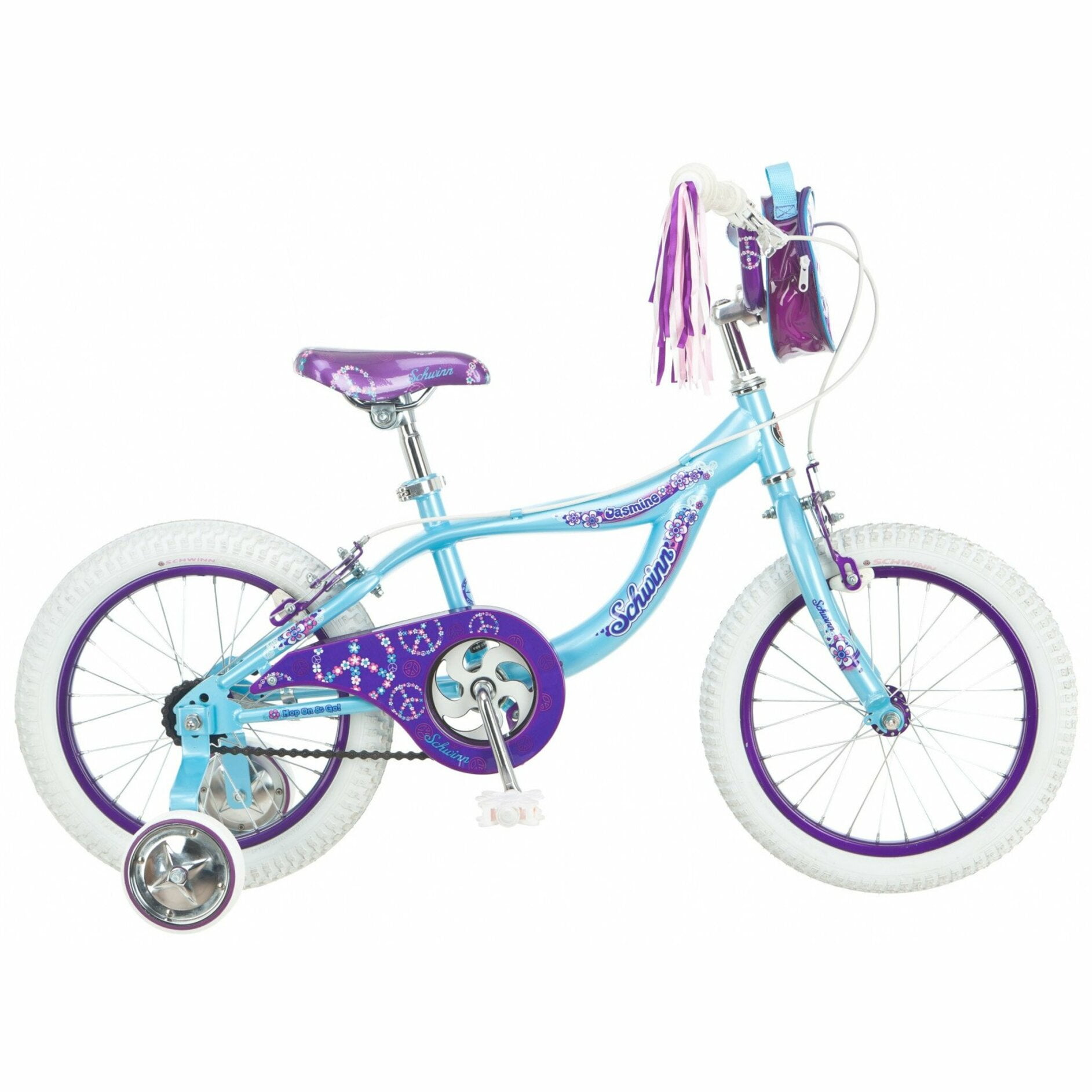schwinn girl's jasmine bicycle 16 purple