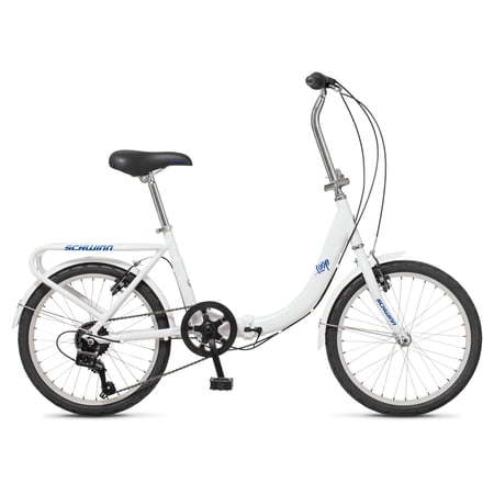 Schwinn Loop Folding Bike, 20 Inch Wheel, Ages 14+, White