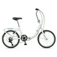 thumbnail image 1 of Schwinn Loop Folding Bike, 20 Inch Wheel, Ages 14+, White, 1 of 7