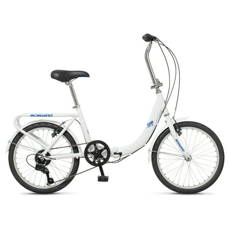 Schwinn Loop Folding Bike, 20 Inch Wheel, Ages 14+, White
