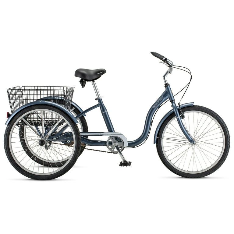 Schwinn Meridian 24-Inch Slate Blue Adult Three Wheel Trike