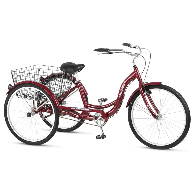 Schwinn, Adult Tricycle, 26 Inch Wheels, Single Speed, Black