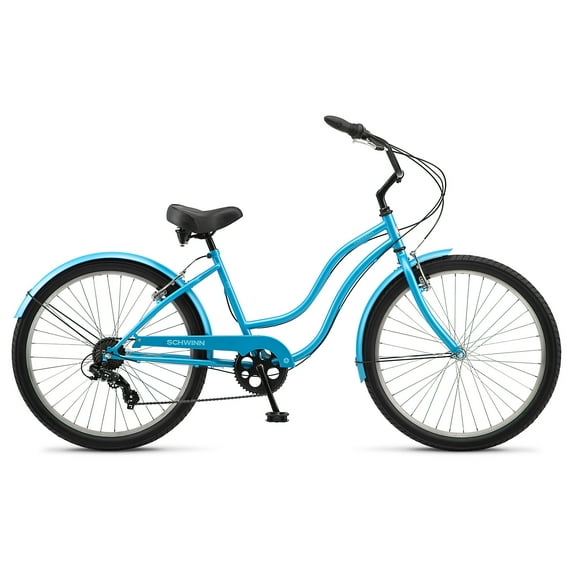 Schwinn Mikko 7 Cruiser Bike, 26 Inch Wheels, Ages 14+, Blue