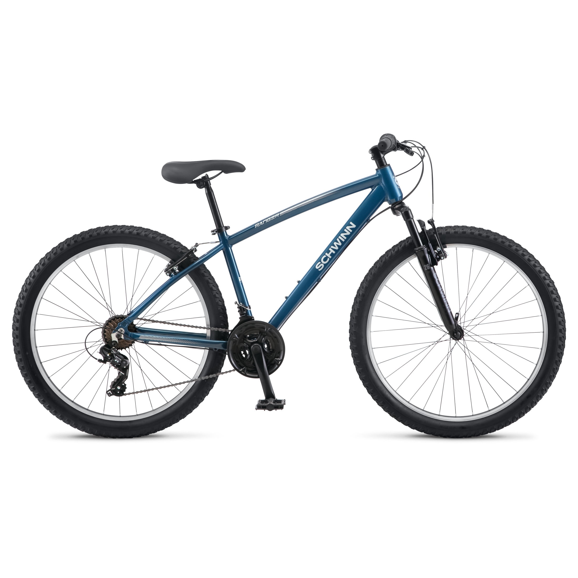 Schwinn Ranger Mountain Bike, 26 Inch Wheel, 21 Speeds, Blue