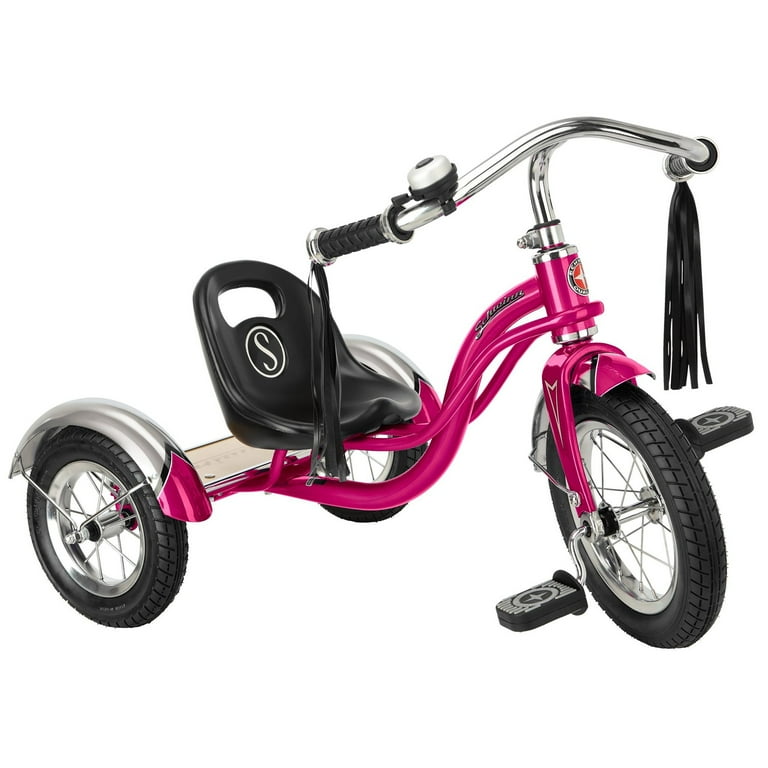 Schwinn Roadster Kids Bike, Retro-Style Toddler Cruiser Tricycle