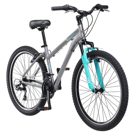 Schwinn Sidewinder Mountain Bike, 26-inch wheels, womens frame, silver/blue