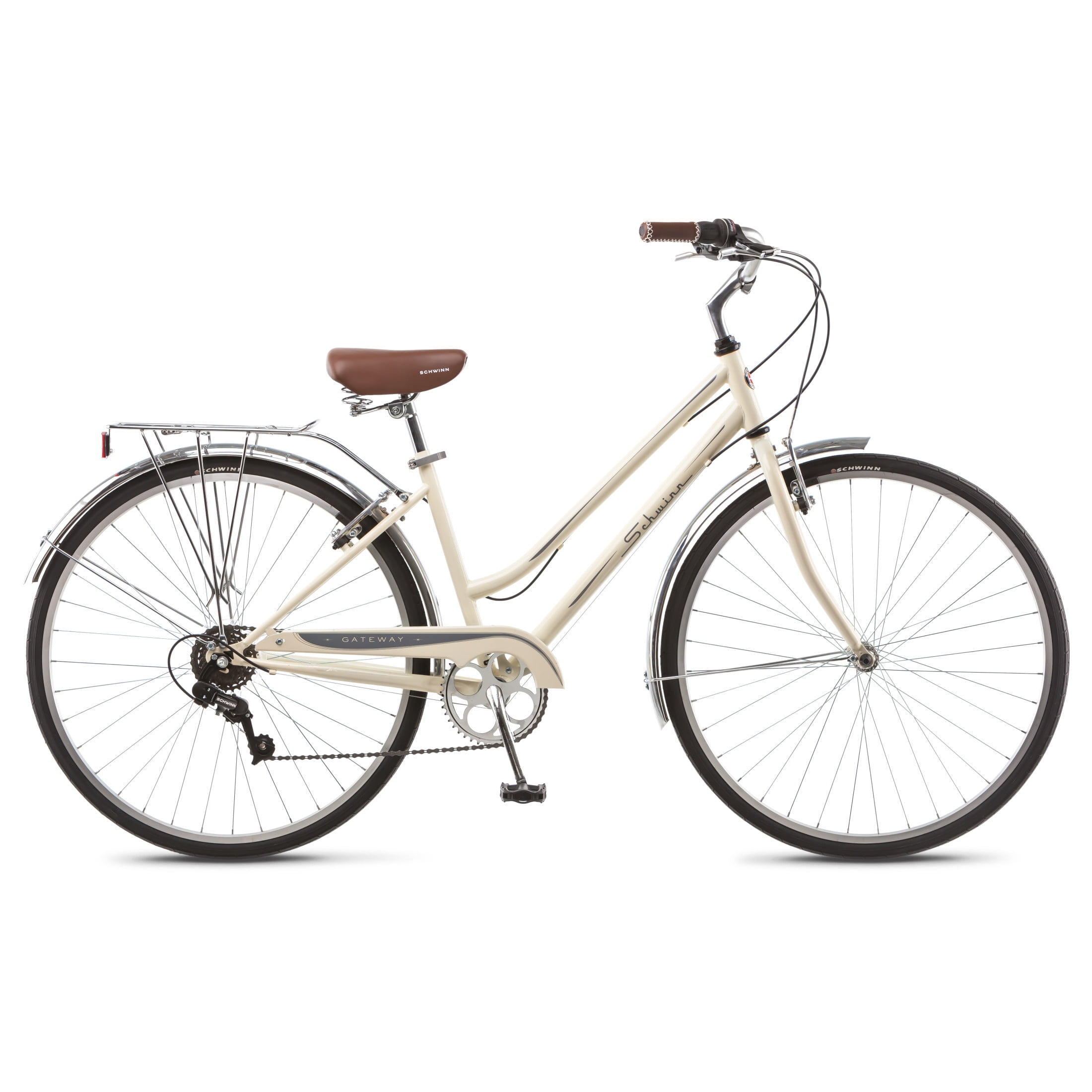 Schwinn Gateway Hybrid Fitness Bike, 700c Wheel, 7 Speeds, Cream Schwinn Gateway Hybrid Fitness Bike, 700c Wheel, 7 Speeds, Cream