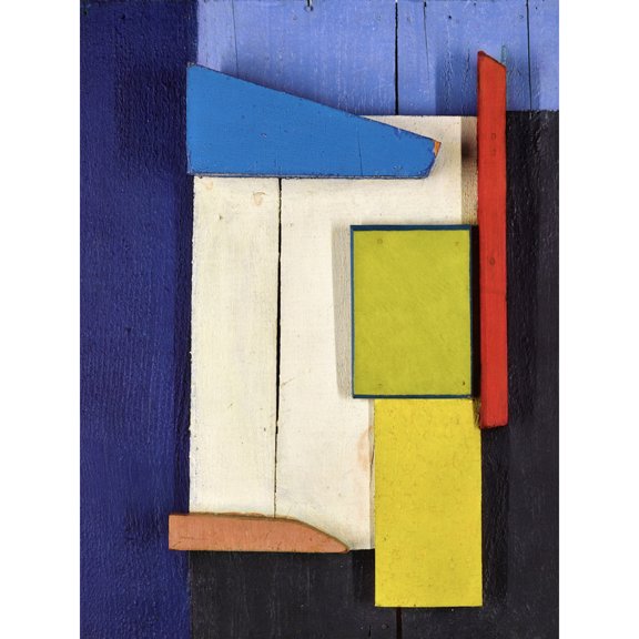 Schwitters Dada Blue Abstract Collage Extra Large XL Wall Art Poster Print