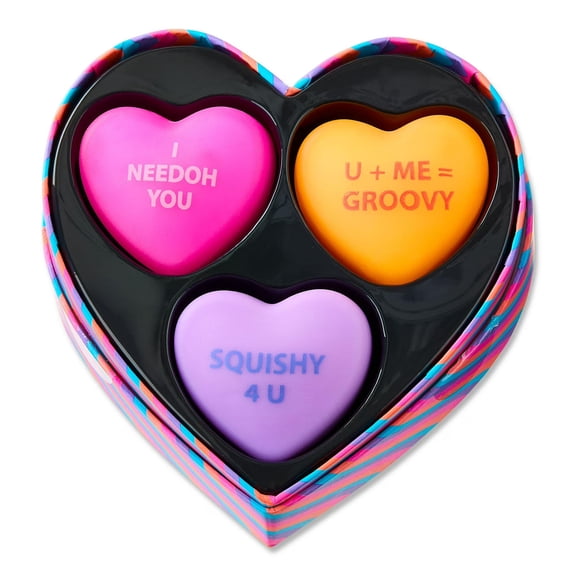 SchyIIing Need0h 2026 New! Office Desk Stress Toys Squishy Stress Ball Set Silicone Squeeze Ball Stress Relief Toy 3 Pack