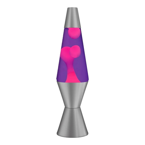 Schylling 14.5 inches Lava Lamp, Wax in Pink Purple Liquid
