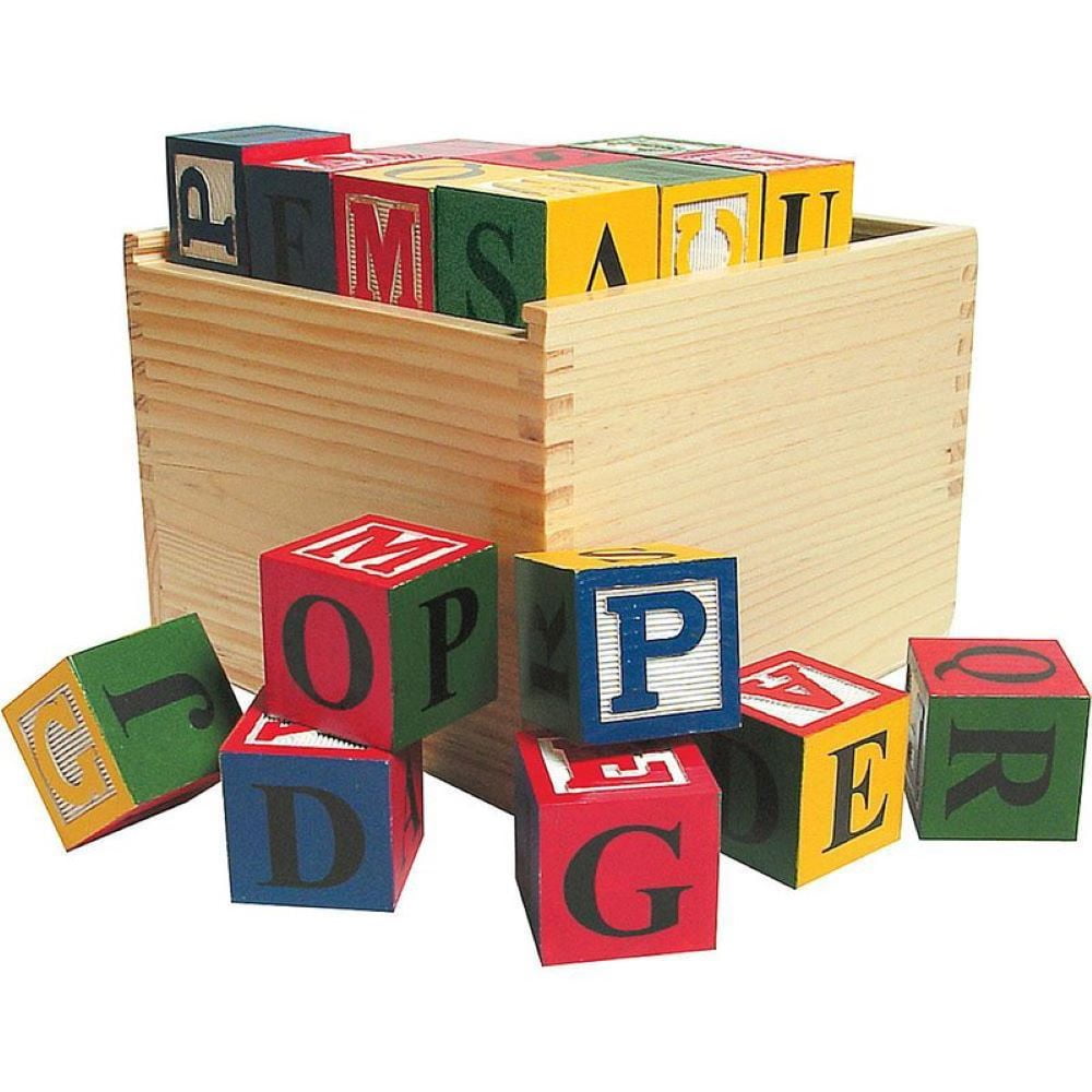 Alphabet Blocks Color-your-own Alphabet Blocks Wooden Alphabet