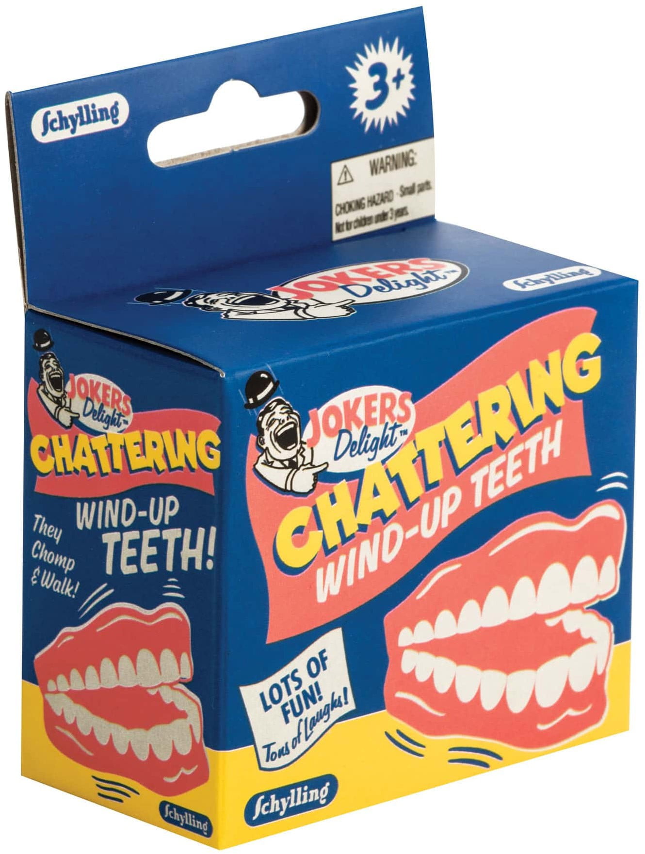 Schylling Chattering Wind-Up Teeth Gag Toy
