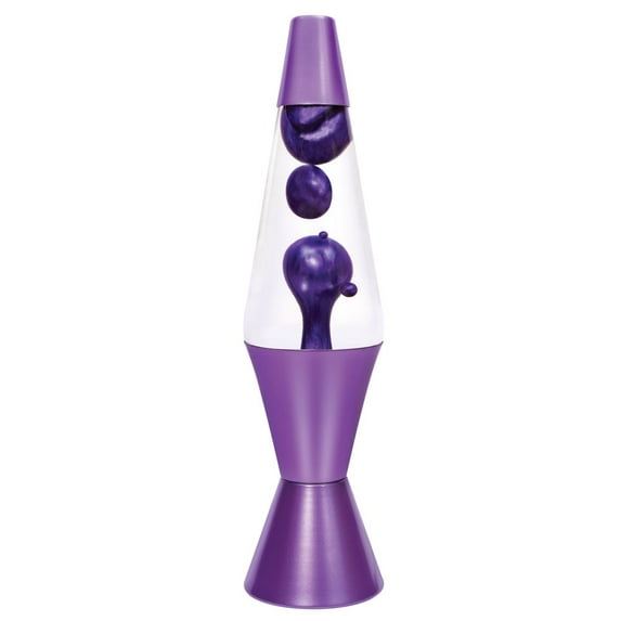 Schylling Classic 14.5” Lava Lamp, Purple Wax in Clear Liquid