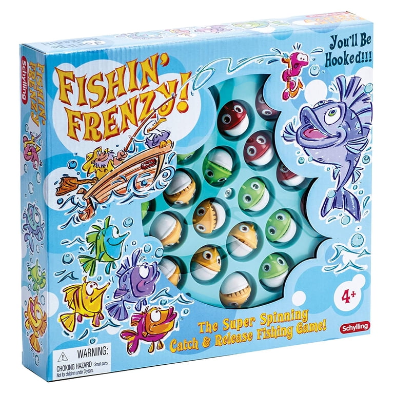 Schylling Kids Fish Toy - Fishin' Frenzy Catch & Release Fishing