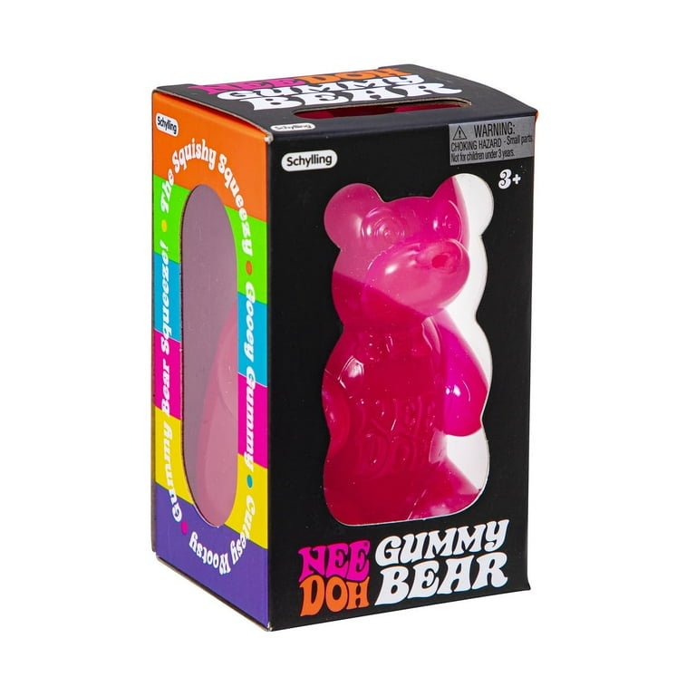 【S-low 】Jelly BeanTHEBARBAROCKETS Schylling NeeDoh Gummy Bear - Sensory Fidget Toy with Jelly