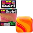 thumbnail image 1 of Schylling NeeDoh Nice Cube Swirl - Sensory Toy with a Super Solid Squish - Unique, Swirling Color Blend - Ages 3 and Up - Orange; One Cube Per Pack, 1 of 4