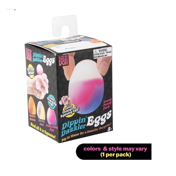 Schylling Needoh Dippin Dazzler - Sensory Squeeze Egg , Changes Color
