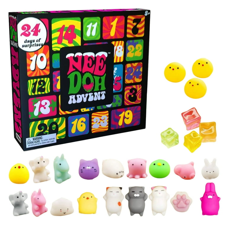 Schylling 24 Mini Squeeze Toys Squishmas Advent Calendar Ages 3 to