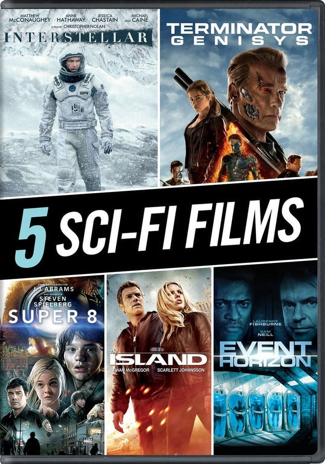 Sci-Fi 5 Film Collection (Interstellar / Terminator Genisys / Super 8 / Event Horizon / The Island) (DVD)