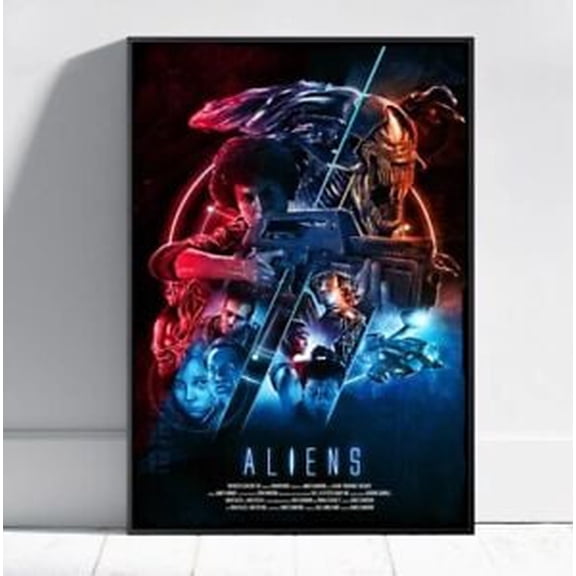 Sci-Fi Alien Xenomorph Design Poster Wall Art UNFRAMED PAPER POSTER, Home Decor