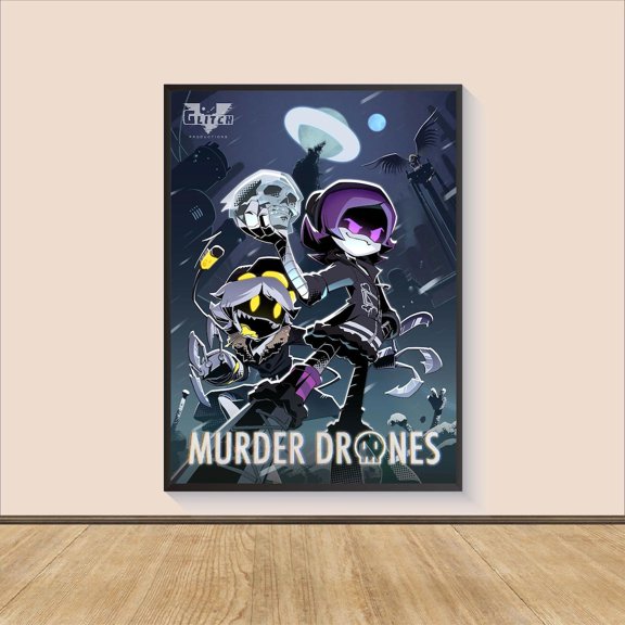 Sci Fi Animation Wall Art Robotic Android Character Fan Room Decor, Unframed Poster
