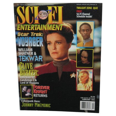 Sci-Fi Channel Entertainment Star Trek Voyager February 1995 Magazine Book