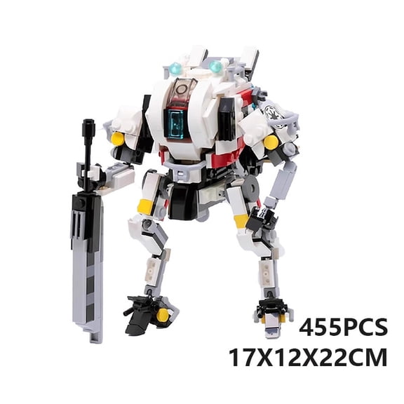 Sci-Fi Combat Mecha Model, Small Particle DIY Interlocking Building Set