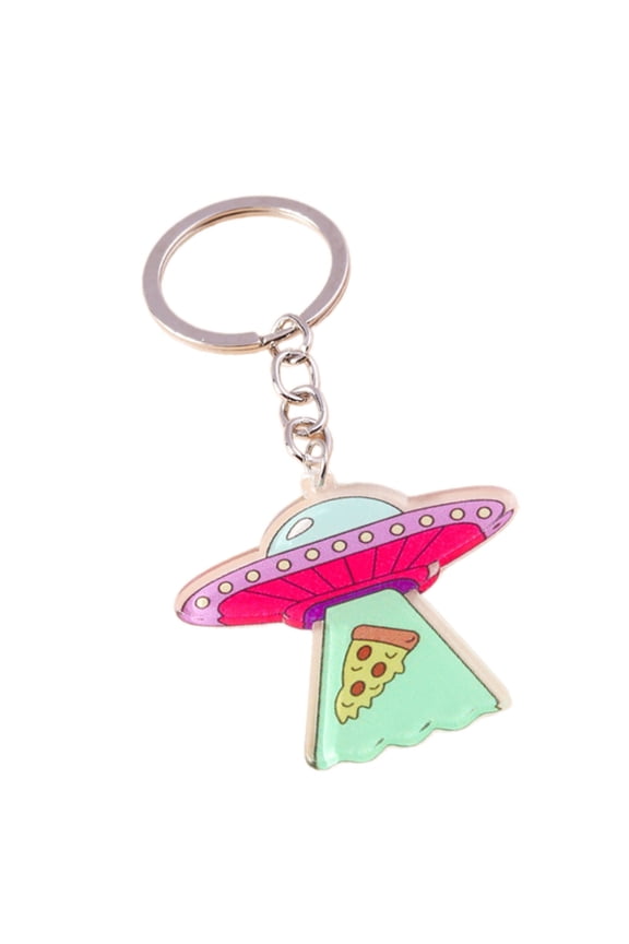 Sci Fi Inspired Acrylic Keychain Alien Craft Design Key Rings Decoration For Bags Keys Or Gifts Practical Everyday Ornament