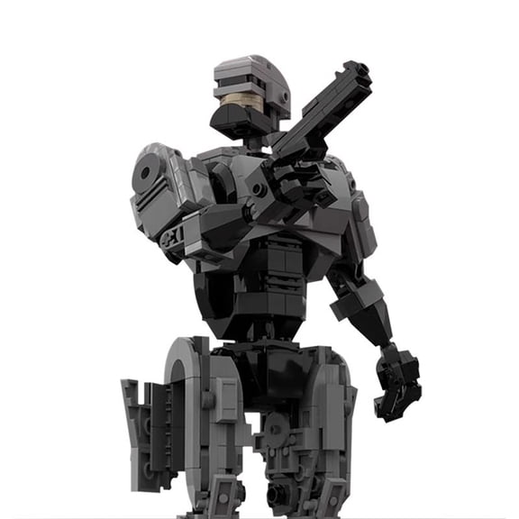 SciFi Mecha Warrior Display Figure Model, Building Bricks Construction Kit