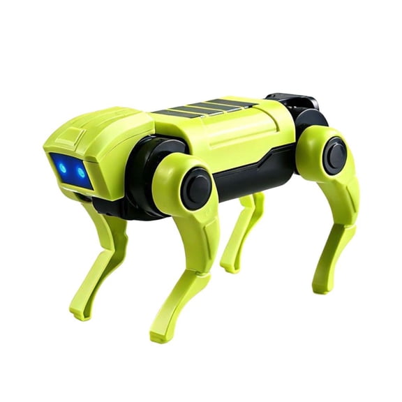 Sci-Fi Robotic Dog Toy with LED Eye Lights - 15cm Bionic Walking Mechanical Pet for Interactive Play