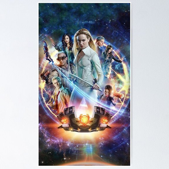 Sci Fi Superhero Team Concept Wall Art Geek Room Decor, Unframed Poster