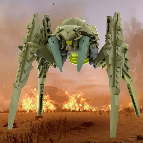 Sci-Fi Titan Beast MOC Building Blocks Set, Small Particle DIY Assembly Toy for Kids & Collectors