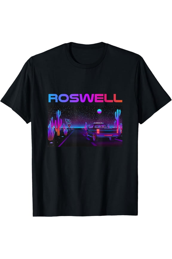 Sci Fi UFO Alien Desert Landscape Roswell New Mexico T-Shirt