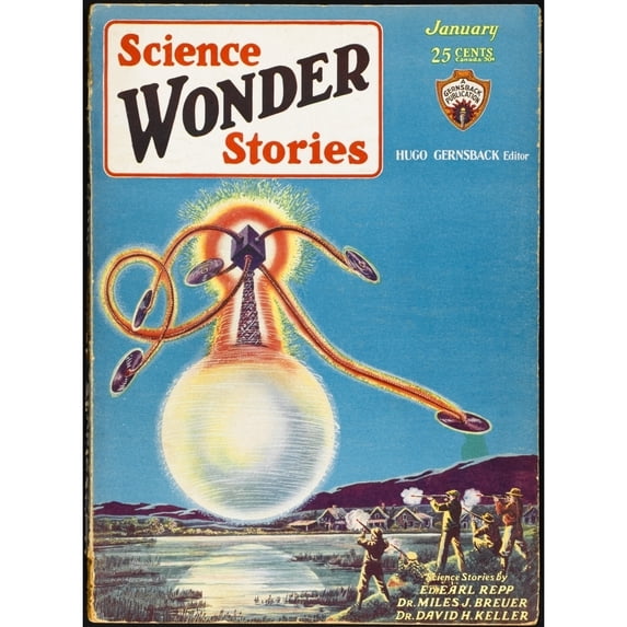 Sci Wonder Stories1930 Poster Print By Mary Evans Picture Library (24 X 36)