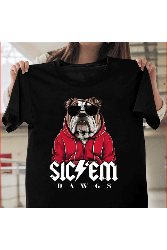 Sci'em Dawgs Georgia Football H235 V80084 Premium Unisex Tee – Extended Sizes Up to 5XL