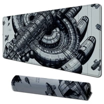 Sci-fi Control Console Display Desk Mat, Large Mouse pad for Desk, Mouse pad, Laptop Pad Mat, Game Mat, Computer Accessories, Room Decor, SciFi Gift KMH