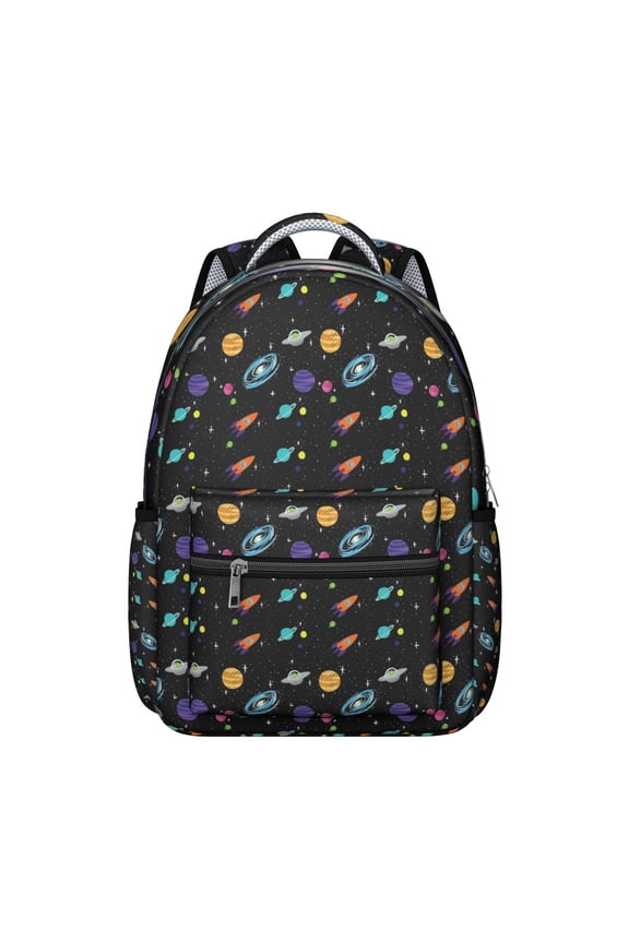 Sci-fi Lovers Nebula Students Backpack Galaxy Outer Space Cosmic Design, Lightweight and Comfortable School Bag for Student and Student