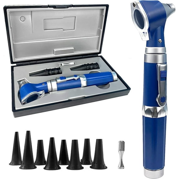 Scian Otoscope Ear Scope with Light Ear Infection Detector and Pocket Ear Checker Kit with 3X Magnify Lens Suitable for KidsAdults Doctors Pets Blue