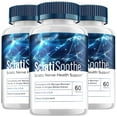 thumbnail image 1 of SciatiSoothe Brain Supplement - Sciati Soothe for Memory Formula, Cognitive Function, Focus, Reduce Negative Effects of Brain Fog, 3 Pack, 180 Capsules, 1 of 7